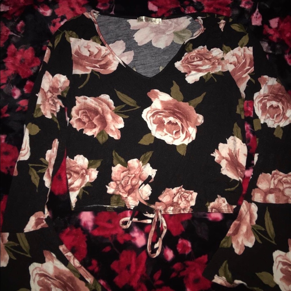 Rose crop top